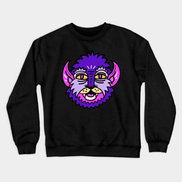 Purple Werewolf Crewneck Sweatshirt by This Is Sian Ellis